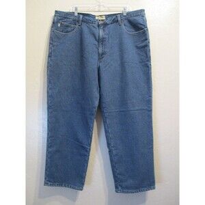 L.L. Bean Relaxed Fit Fleece-Lined Jeans Mens 42x29 Blue Denim Warm Winter Pants